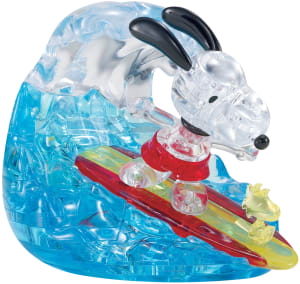 Snoopy Surf  3D Crystal Puzzle Peanuts By Bepuzzled