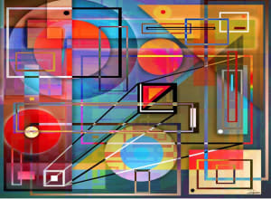 L'&Eacute;quilibre Des Formes Abstract By Jacarou Puzzles