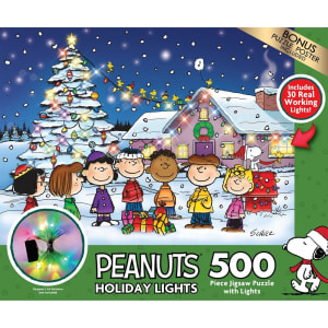 Peanuts Light Up with Music – Peanuts Holiday Friends Gathering Peanuts By RoseArt