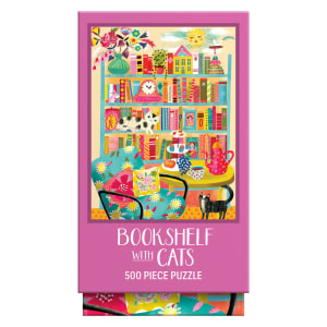 Vertical Visions - Bookshelf With Cats Books & Reading By RoseArt