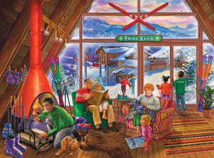Ski Lodge Winter By RoseArt