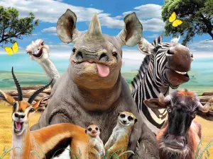 Africa Selfie Jungle Animals By Prime 3D Ltd