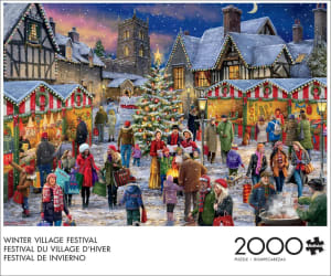 Winter Village Festival Folk Art By Buffalo Games