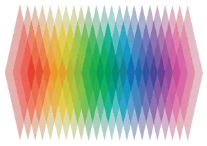 Colorful Diamonds Rainbow & Gradient By Buffalo Games