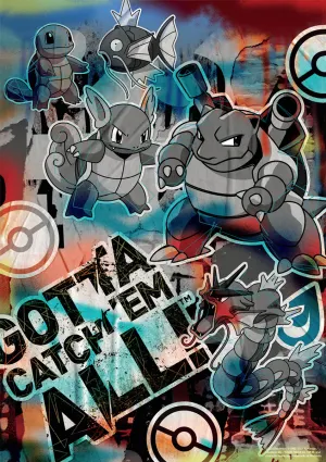 Squirtle Evolution Graffiti Pokemon By Buffalo Games