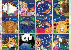 Botanical Zodiac Astrology & Zodiac By Buffalo Games