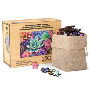 Wood Puzzle: Simple Succulent Flower & Garden By Buffalo Games
