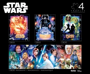 Star Wars:  4-in-1 Puzzle Collector's Edition Star Wars By Buffalo Games