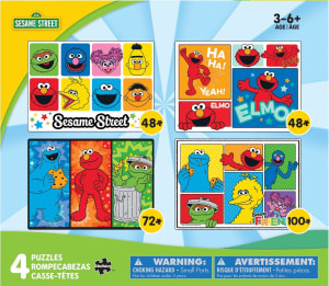 4 X 1 Kids Multipack - Sesame Street Movies & TV By Buffalo Games