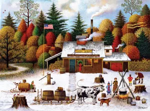 Holiday Collection: Vermont Maple Tree Tappers Cabin & Cottage By Buffalo Games