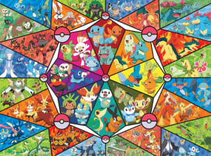 Pokemon: Stained Glass Starters Pop Culture Cartoon By Buffalo Games