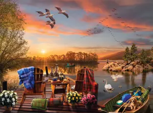 Breakfast at the Lake Sunrise & Sunset By Buffalo Games