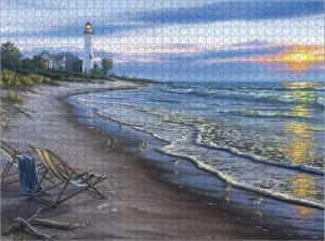 Darrell Bush: End of a Perfect Day Beach & Ocean By Buffalo Games