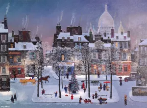 Christmas in Monmartre Folk Art By Buffalo Games