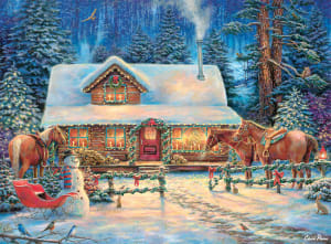 Chuck Pinson's Escapes: Winter's Oasis Christmas By Buffalo Games
