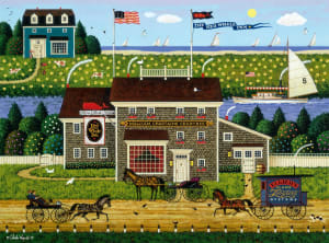 Red Whale Inn Folk Art By Buffalo Games
