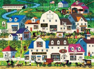 Shops and Buggies Americana Jigsaw Puzzle By Buffalo Games