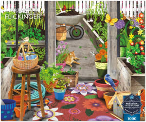 Sapphie Select: Garden Shed Greenhouse Flower & Garden By Buffalo Games