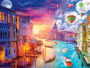 Venice, City on Water - Scratch and Dent Sunrise & Sunset Jigsaw Puzzle By Buffalo Games