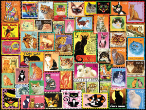 Cats on Stamps Collage By Buffalo Games
