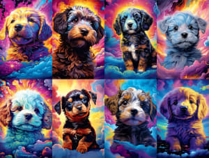 Cosmic Canines Collage By Buffalo Games