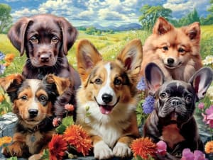 Dog Days: Pup Perfection Dogs By Buffalo Games