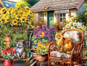Cats: Country Cats Flower & Garden By Buffalo Games