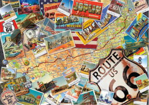 Route 66 Map Collage By Buffalo Games