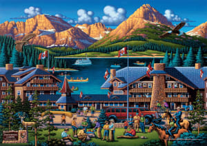 Waterton Lakes National Park Folk Art By Buffalo Games