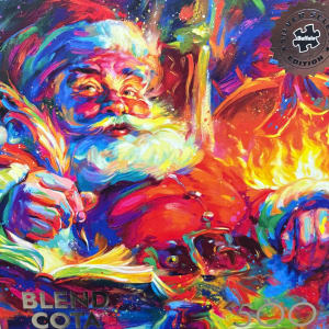 Silver/Noir Select: Santa Checks Twice Christmas By Buffalo Games