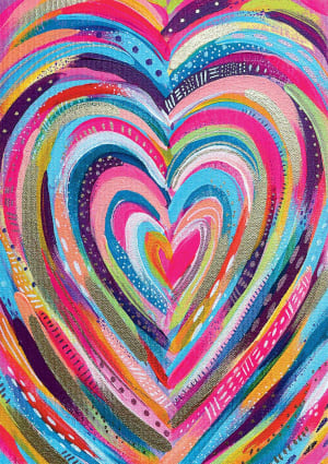 Bright Heart Rainbow & Gradient By Buffalo Games