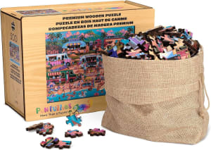 Wood Puzzle: Hawaiian Food Truck Festival Celebration By Buffalo Games