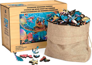 Wood Puzzle: Tiny Bubbles - Whimsy Pieces Sea Life By Buffalo Games