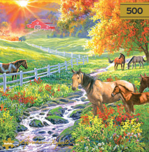 Gold: September Pasture Horse By Buffalo Games