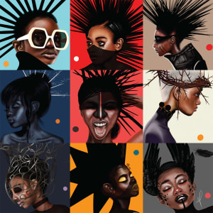 Black Crowns Collage By Buffalo Games