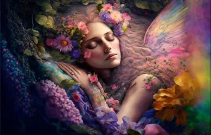 Bed of Flowers People By SunsOut