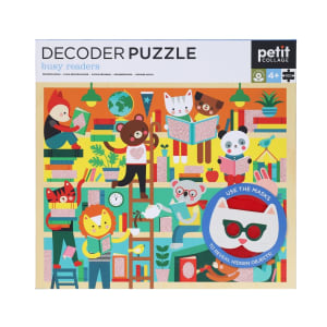 Decoder Puzzle - Busy Reader Animals By Petit Collage