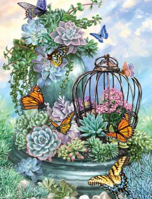 Butterfly Bliss Flower & Garden Jigsaw Puzzle By Springbok