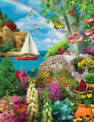Stairway to Serenity Collage Jigsaw Puzzle By Springbok