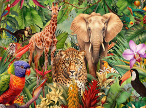Jungle Animal Mashup Jungle Animals By Springbok