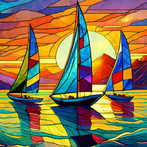 Sunset Sailing Sunrise & Sunset By Springbok