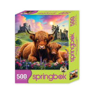 Highland Cows in the Countryside Animals By Springbok