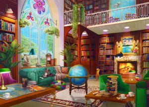 The Library Around the House By Springbok