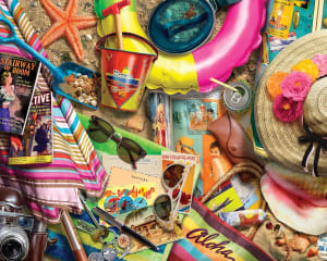 Nostalgic Vacation Beach & Ocean By Springbok