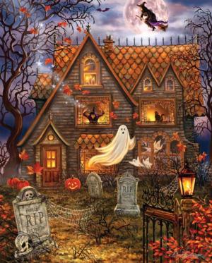 Haunted House Halloween Jigsaw Puzzle By Springbok