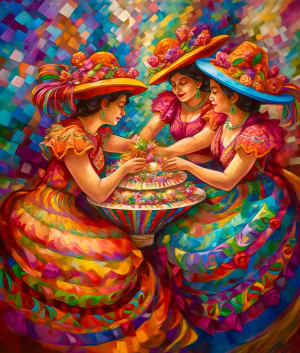Felize Cumpleanos Cultural Art By Springbok