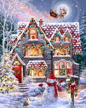 Christmas Eve Cottage Christmas By Springbok