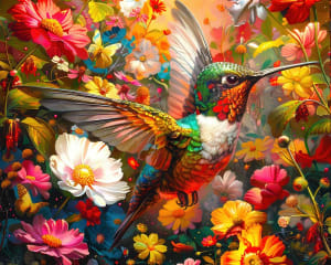 Hummingbird Dream Flower & Garden By Springbok