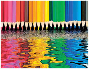 Puzzles to Remember - Pencil Pushers Rainbow & Gradient By Springbok