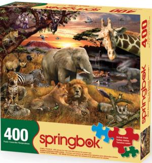 Wild Savanna Elephant Family Pieces By Springbok